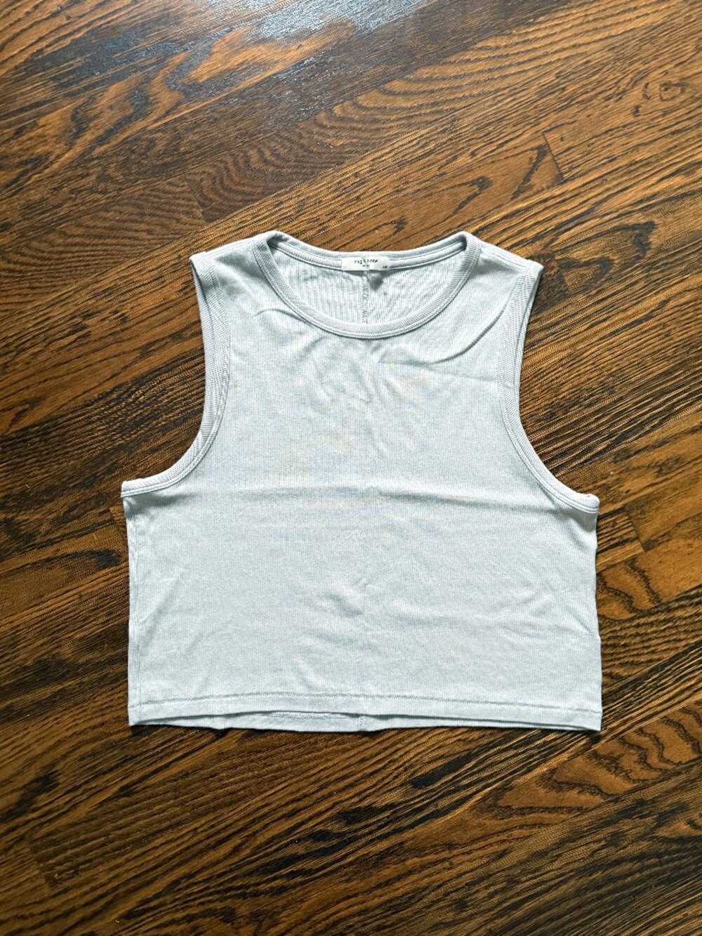RAG & BONE Ribbed, Cropped Tank Top